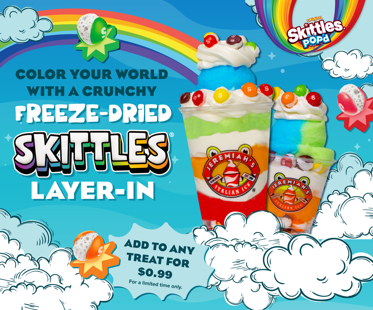 Jeremiah's Skittle's Pop'd - Jeremiah's Italian Ice