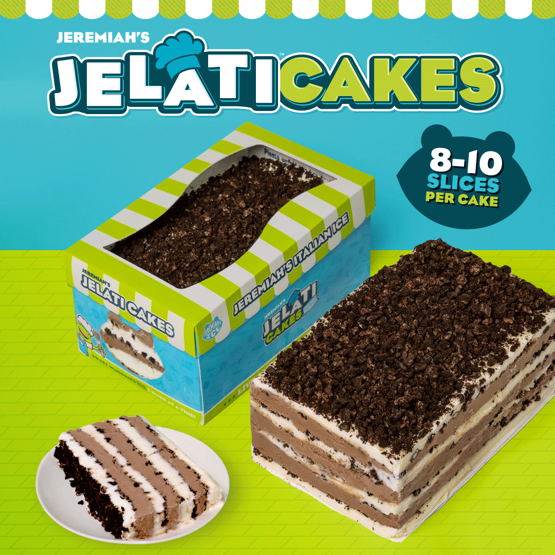 Jelati Cakes® Made fresh to order or available in-store, while supplies last!